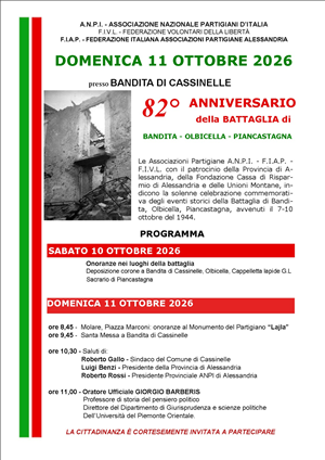 82° Anniversario della battaglia di Bandita - Olbicella - Piancastagna